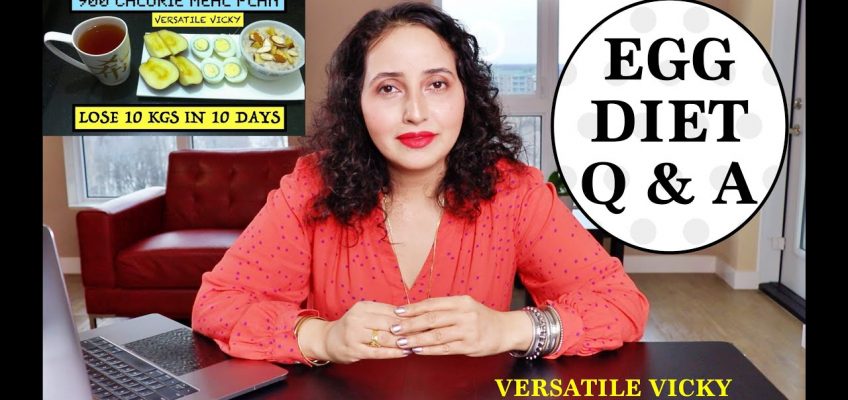 Egg Diet For Weight Loss | Versatile Vicky Egg Diet | HOW TO LOSE WEIGHT FAST 10Kg in 10 Days