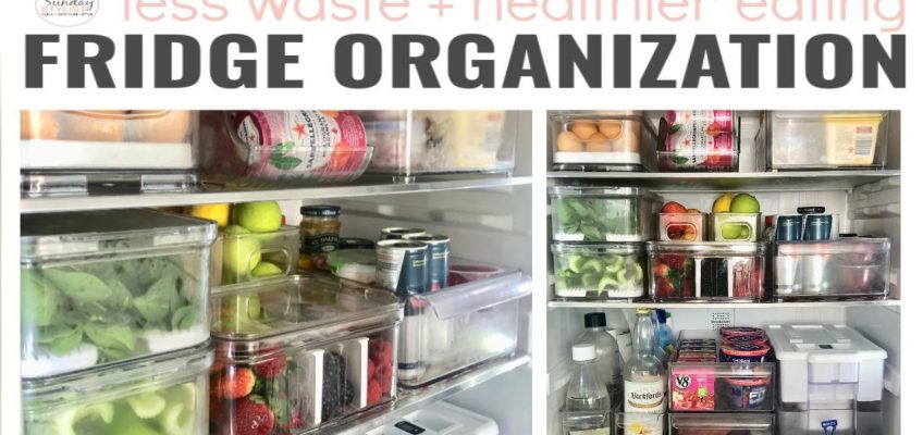 FRIDGE ORGANIZATION – LESS WASTE & HEALTHY EATING || THE SUNDAY STYLIST