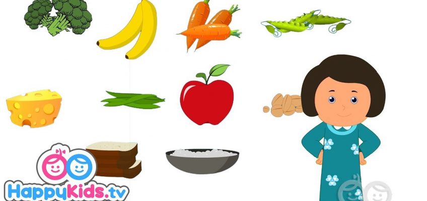 Healthy Food – Learning Songs Collection For Kids And Children With Lyrics | Rhyme time | Happy Kids