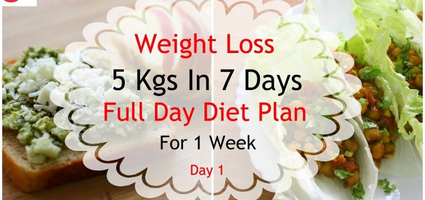 How To Lose Weight Fast 5kgs In 7 Days – Full Day Diet Plan For Weight Loss – Lose Weight Fast-Day 1