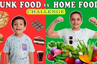 JUNK FOOD vs HOME FOOD Challenge | #Funny Healthy Eating Moral Story for kids | Aayu and Pihu Show