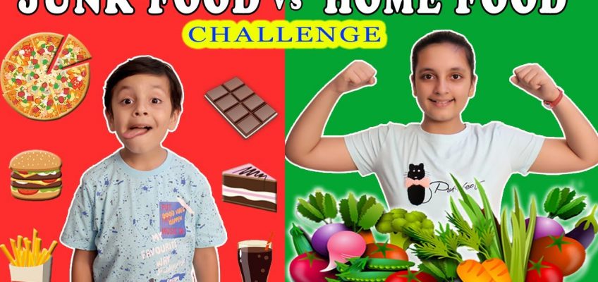 JUNK FOOD vs HOME FOOD Challenge | #Funny Healthy Eating Moral Story for kids | Aayu and Pihu Show