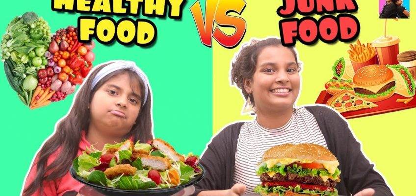JUNK FOOD vs HOME FOOD Challenge | #Funnyvideo Healthy Eating Moral Story l Ayu And Anu Twin Sisters