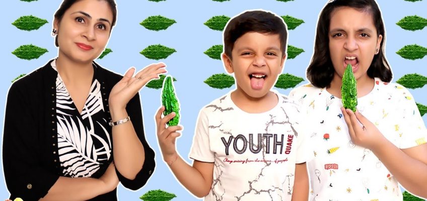 KARELA CHALLENGE #HEALTHY EATING | Good Habits Moral Story | Aayu and Pihu Show