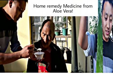 My brother made home remedy Medicine for Stomach Pain out of Aloe Vera |  Herbal medicine.