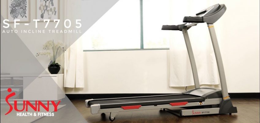 Sunny Health & Fitness SF-T7705 Treadmill with Auto Incline