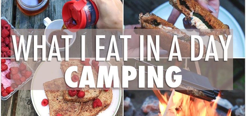WHAT I EAT IN A DAY while Camping | EASY & Healthy Meals