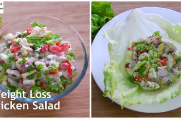 Weight Loss Chicken Salad Recipe – Oil Free Skinny Recipes – Low Calorie Healthy Meal Plan/Diet Plan