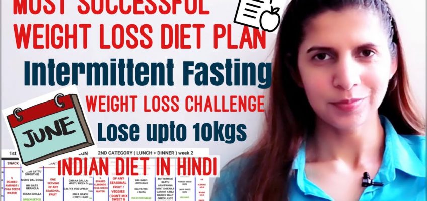 Weight Loss Diet / Meal Plan | Intermittent Fasting | June Weight Loss Challenge | Lose Upto 10kgs