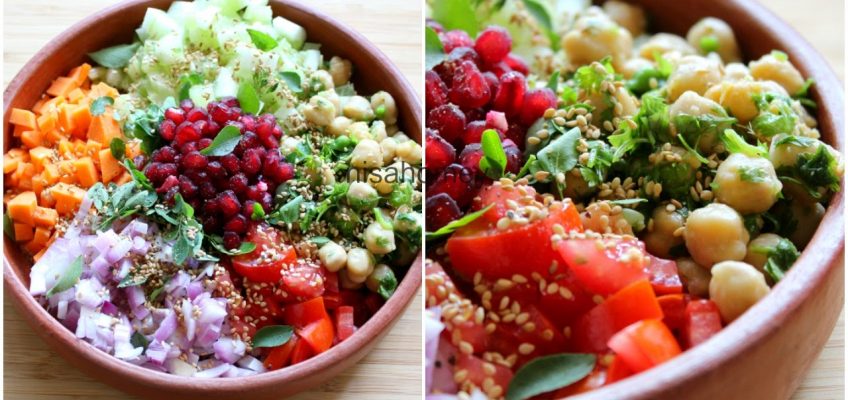 Weight Loss Salad Recipe For Dinner – How To Lose Weight Fast With Salad – Indian Veg Meal/Diet Plan