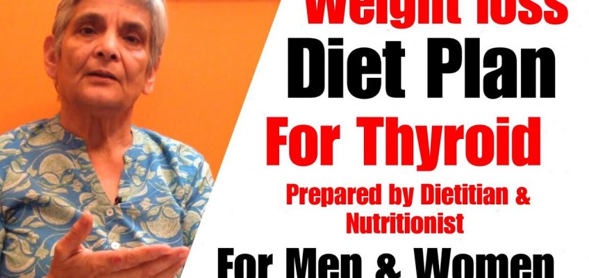 Weight loss diet plan for thyroid | Men & women | Indian diet to lose weight | Hypothyroidism
