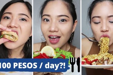 What I Eat in a Day ♥ Healthy Eating on a Budget: 100 Pesos isang Araw! (Challenge!!!)