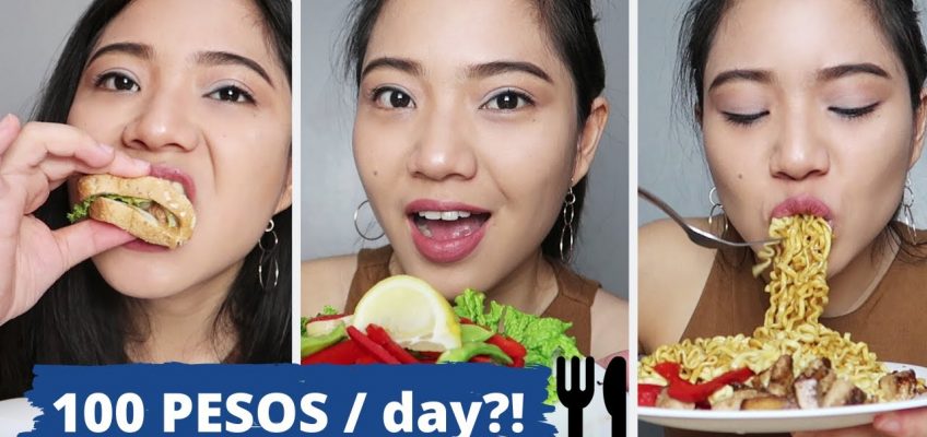 What I Eat in a Day ♥ Healthy Eating on a Budget: 100 Pesos isang Araw! (Challenge!!!)