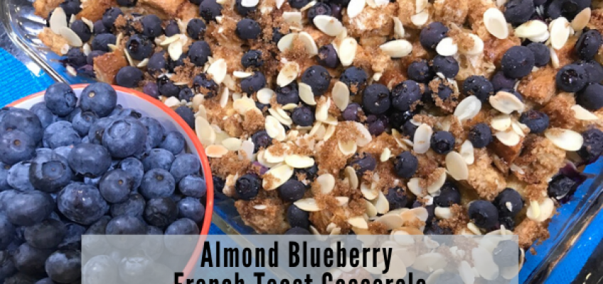 Almond Blueberry French Toast Casserole | Health Stand Nutrition
