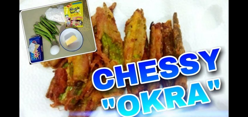 CHEEZY OKRA RECIPE | LOW BUDGET AND HEALTHY FOOD | xtine VLOGS😁