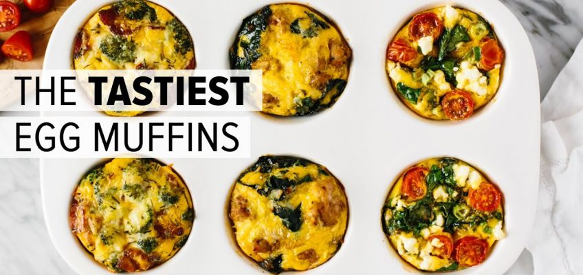 EGG MUFFINS (3 WAYS) | healthy breakfast meal prep recipe