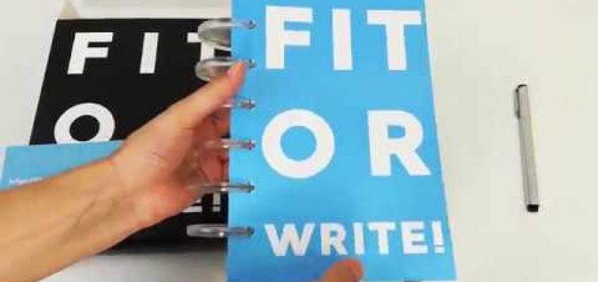 Fit Or Write! Fitness Notebook Health and Fitness Tracker Unboxing Review Video