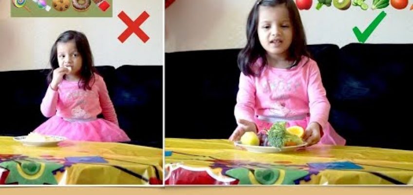 Healthy Eating  for kids and Exercise || Arisha learnt  importance of healthy eating and exercise!!