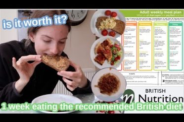 I followed the British nutrition foundations' weekly meal plan