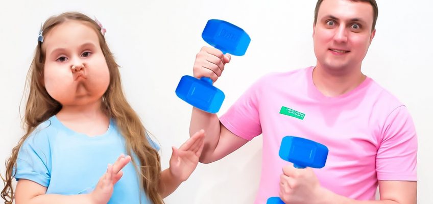 Milana wants to be Slim, Exercises and eats Healthy food