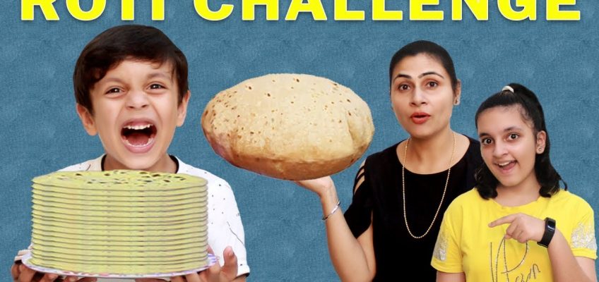 ROTI CHALLENGE #Funny Moral Story for kids | Healthy eating | AAYU AND PIHU SHOW