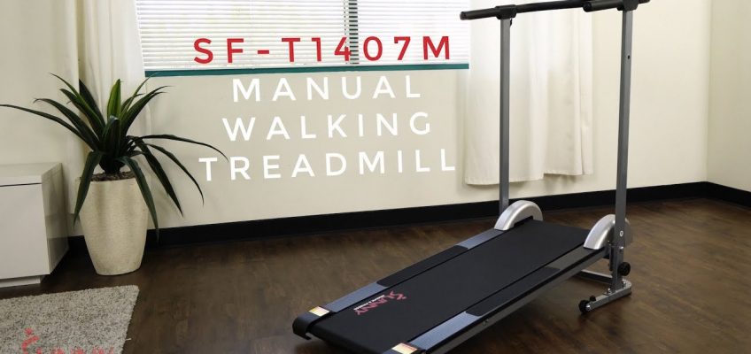 Sunny Health & Fitness SF-T1407M Manual Walking Treadmill