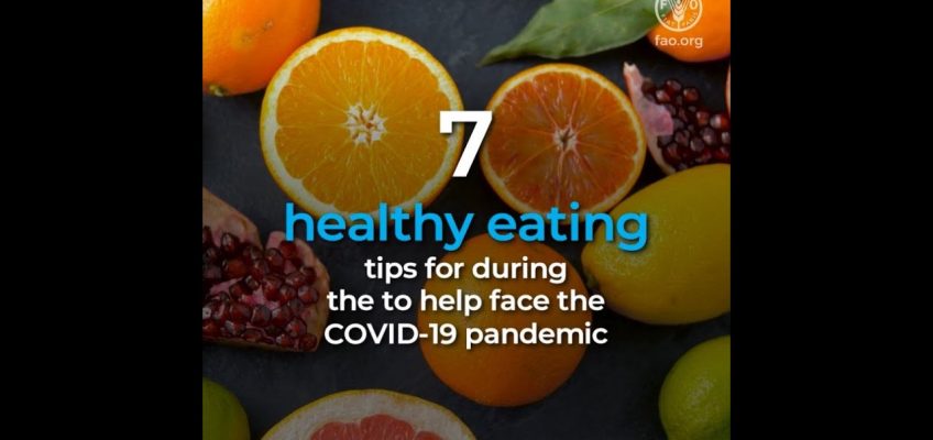 7 healthy eating tips to face the COVID19 crisis