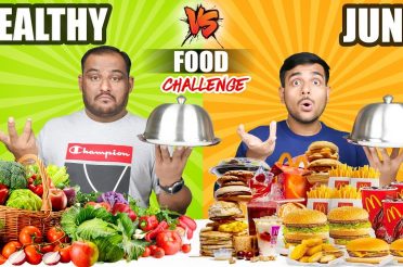 HEALTHY VS JUNK FOOD EATING CHALLENGE | Burger & Pizza Eating Competition | Food Challenge