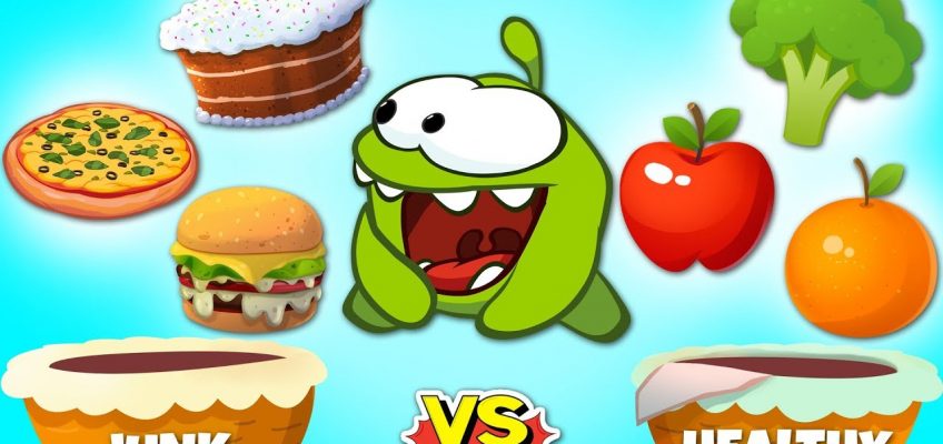 Junk Food Vs Healthy Food | What will Om Nom choose? | Fun Learning Cartoons for Kids