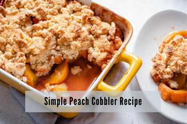 Simple Peach Cobbler Recipe | Health Stand Nutrition