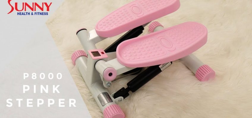 Sunny Health & Fitness P8000 Pink Adjustable Twist Stepper