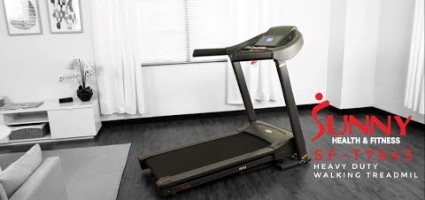 Sunny Health & Fitness SF-T7643 Heavy Duty Walking Treadmill w/ 350lb Capacity