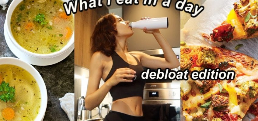 What I eat in a day: Debloat edition! Tasty & healthy meal ideas