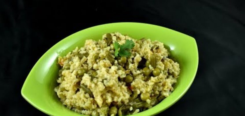weight loss diet – broken wheat pulao | weight loss recipes | daliya pulao recipe
