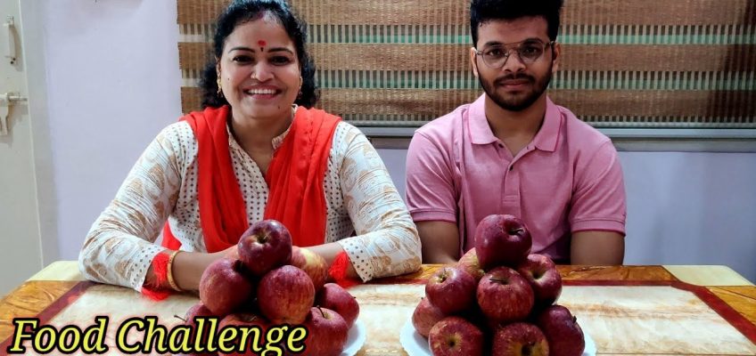Mom Vs Son Food Challenge – Apples | Ep:3 | Healthy Eating Challenge | 24 Apples | in Telugu