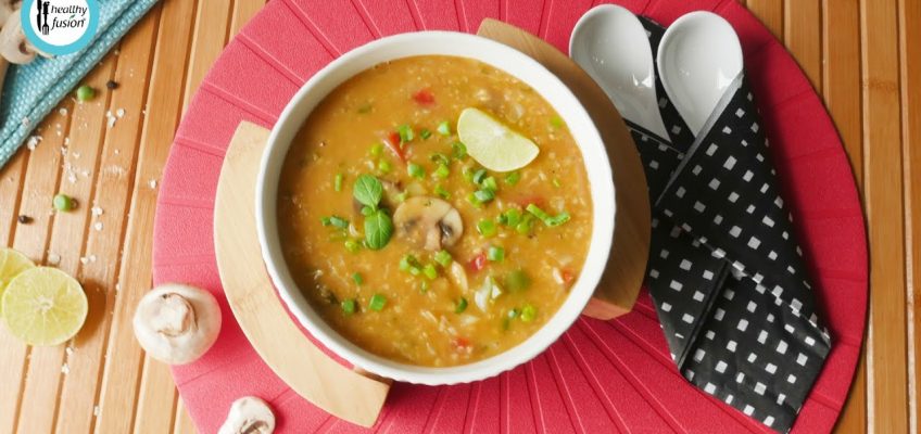 Oats & Vegetable Soup By Healthy Food Fusion