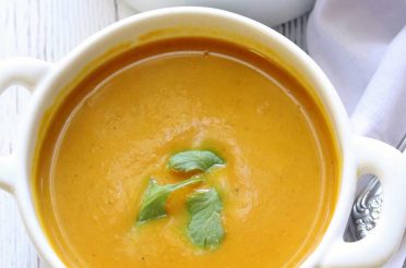Pumpkin Curry Soup with Coconut Milk
