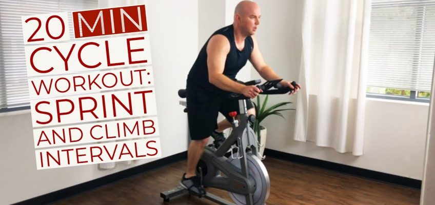 Sunny Health & Fitness 20 Min Cycle Workout Sprint and Climb Intervals