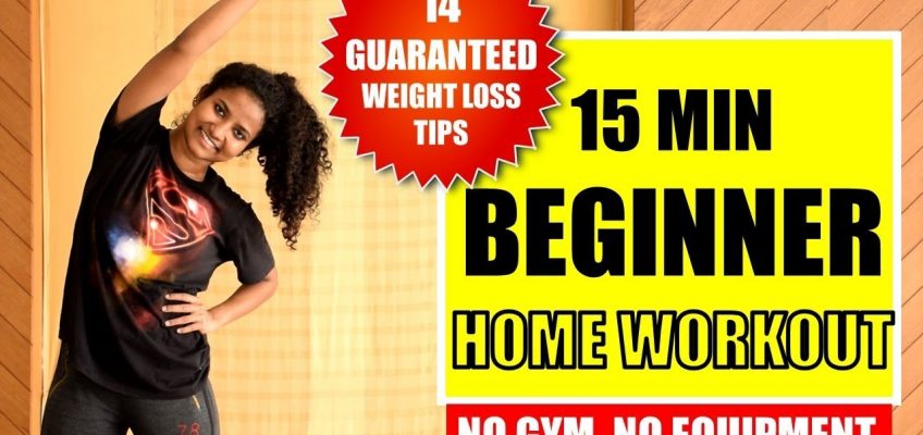 15 Min Easy Fat-Burning Home Workout + 14 Weight Loss Tips | Workout #WithMe