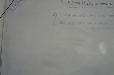 BSC & GNM 1ST YEAR – NUTRITION – NUTRITION POLICY INSTRUMENT