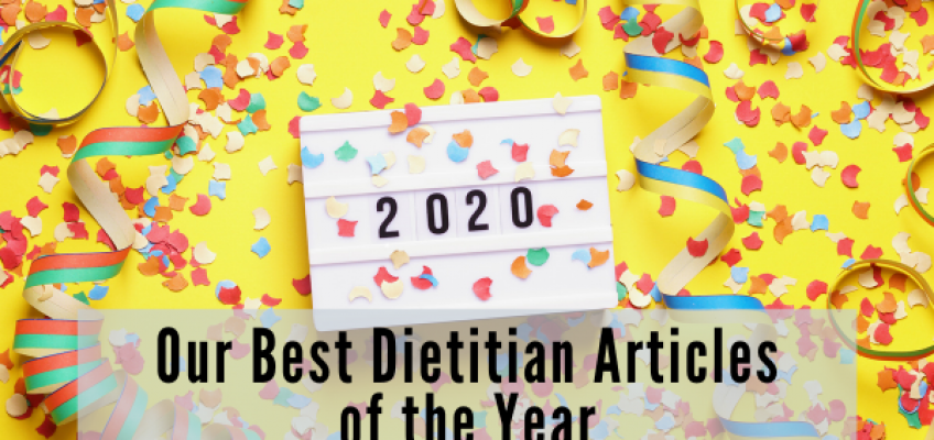 Best Dietitian Blog Posts of 2020