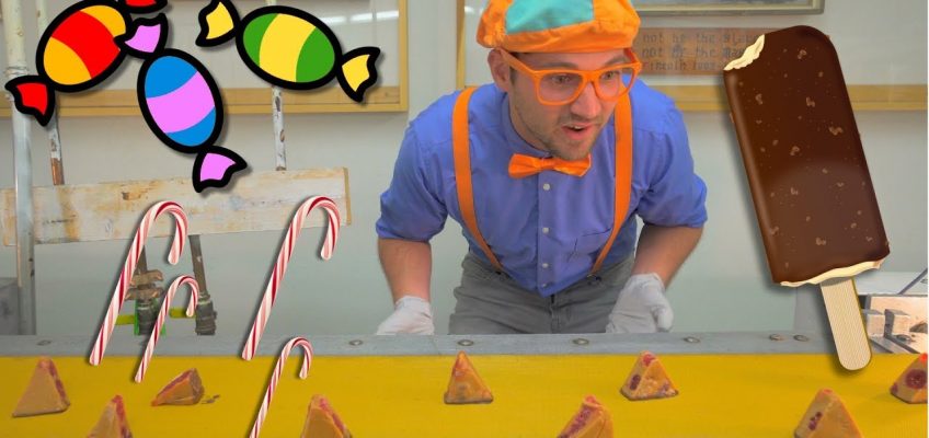 Blippi Tours the Chocolate Factory | Learn about Food for Children