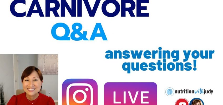 Carnivore Q&A with @Nutrition with Judy – Keto Rash, Gut Health, Antibiotics, Supplements and more
