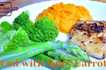 Cod with spicy carrot | Low carb low calorie diet | Healthy eating