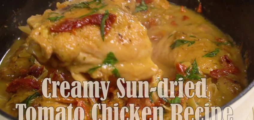 Creamy Sun-dried Tomato Chicken Recipe {Paleo, Clean Eating, Gluten Free, Dairy Free, Whole30}