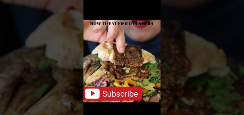 EATING SOUNDS Grilled Fish and veggies HEALTHY EATING UK MUKBANG SALTED #SHORTS