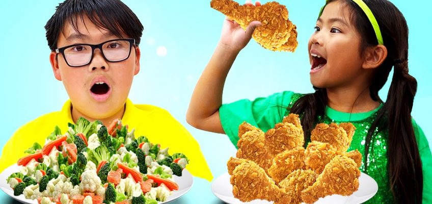Eat Healthy Food Song | Nursery Rhymes and Kids Songs Sing-along Emma Pretend Play