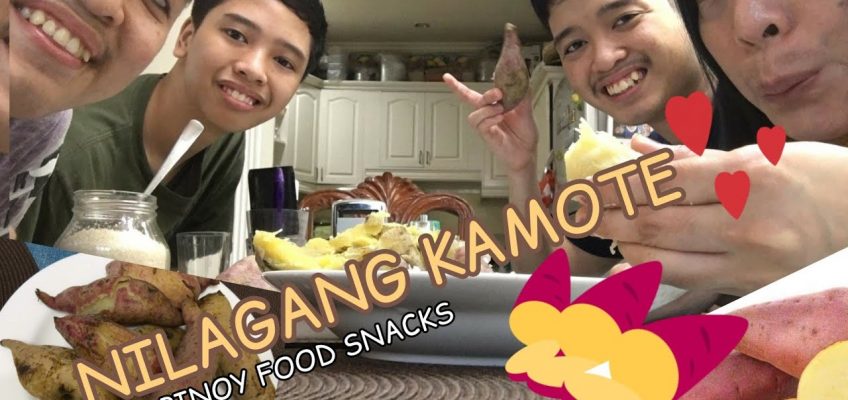 Eating PINOY & Healthy FOOD SNACK | A Meryenda Time | Boiled Sweet Potatoes 👌