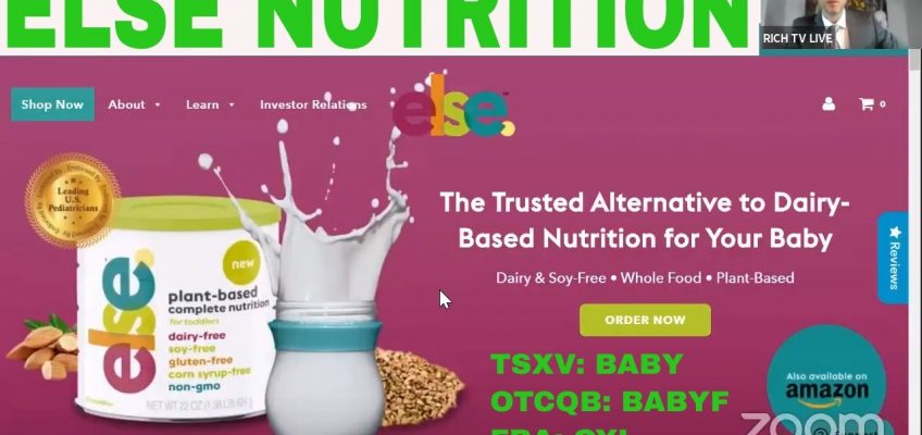 Else Nutrition Plant Based Baby Formula (BABY) (BABYF) (OYL)