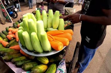 Fresh Healthy Food Cucumber Tk 10 One Piece Selling Delicious Bengali Food Shosa Tasty Masala Food
